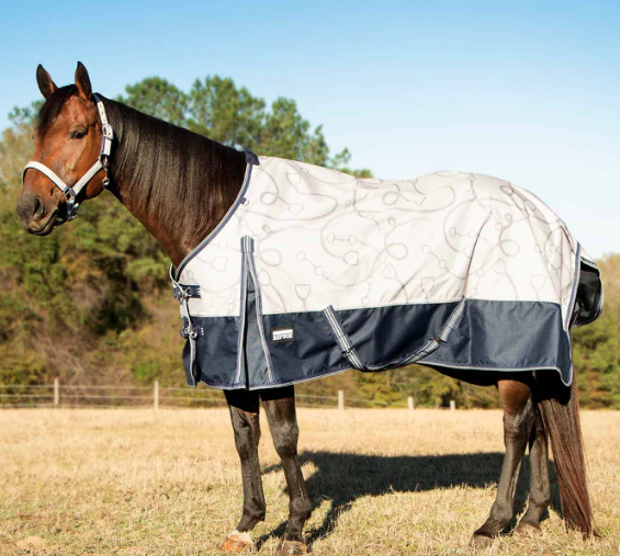 Uniquely English 1200D Turnout Sheet, 0g – Waterproof & Breathable Lightweight Horse Blanket