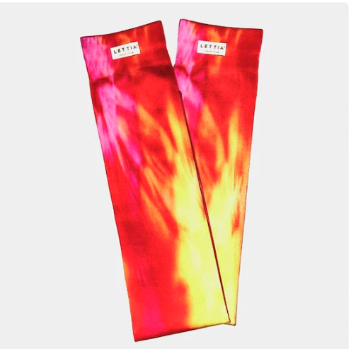 Lettia Boot Socks- Pink Tie Dye