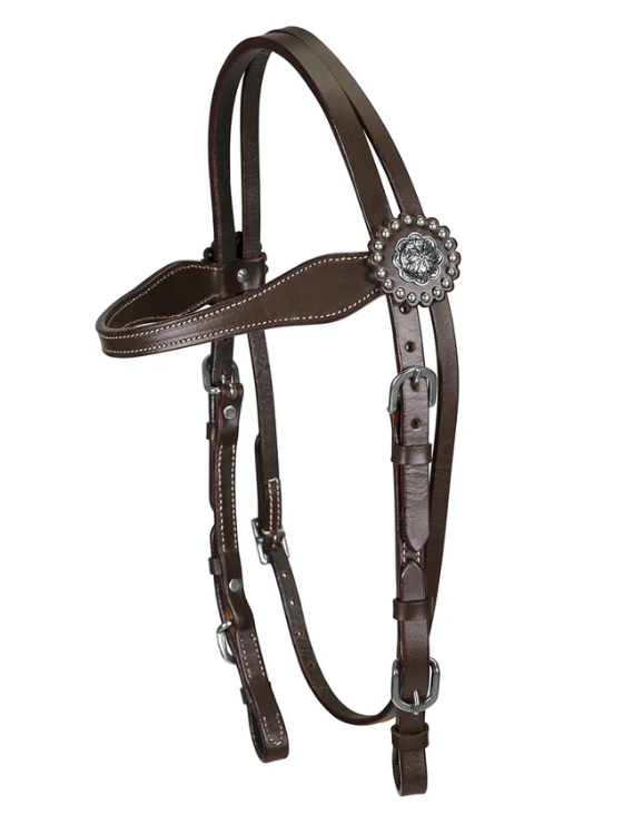 TuffRider Western Browband Concho Headstall
