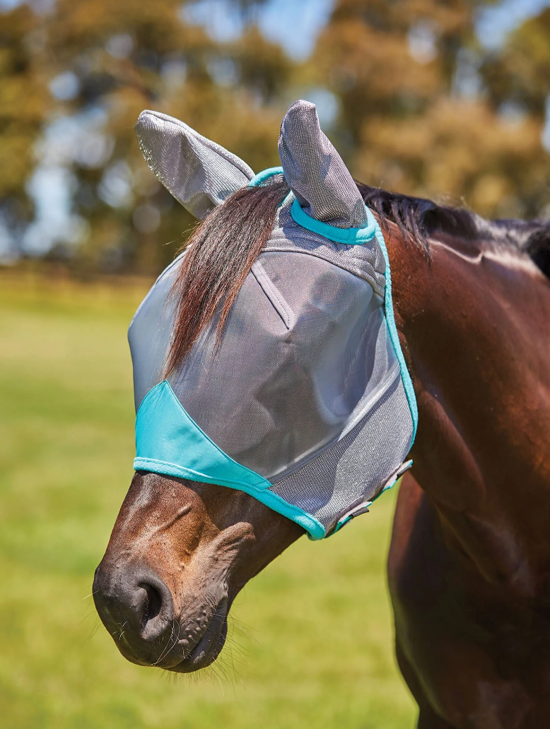 Weatherbeeta ComFITec Deluxe Fine Mesh Horse Fly Mask with Ears