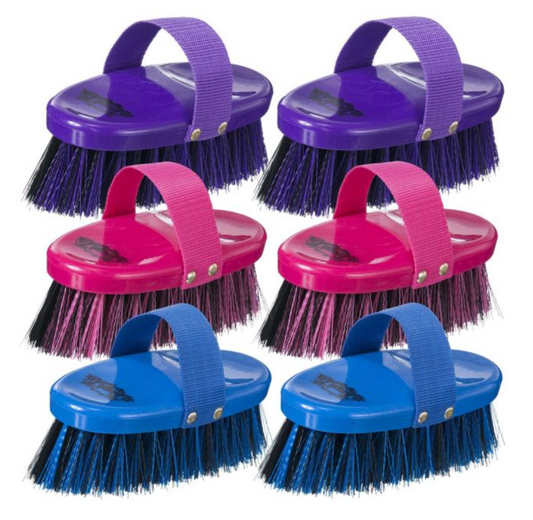 Tough1 Comfort Grip Angled Medium and Soft Bristle Brush