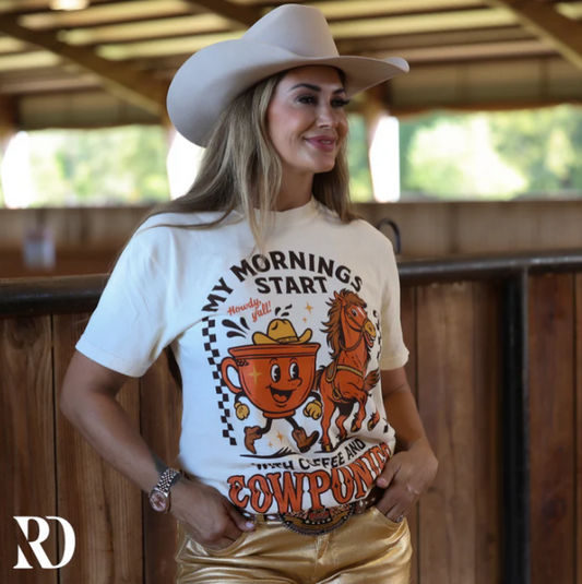 COFFEE AND COWPONIES | TEE