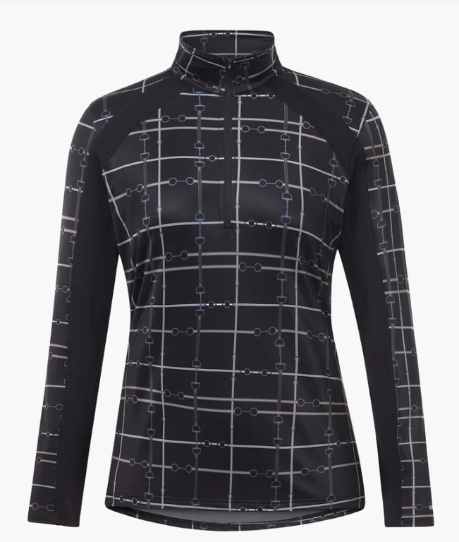 First Level Quarter Zip Stretch Fleece Tech Top - Print